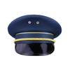 Navy Blue Wool Blend Peaked Cap Classic Military Officer Sailor Hat For Men