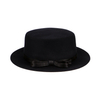 Hot Sale New British Style Vintage Unisex Flat Hat High-Grade Round Wool Flat Top Hat Big Brim Trilby Fedora Hat