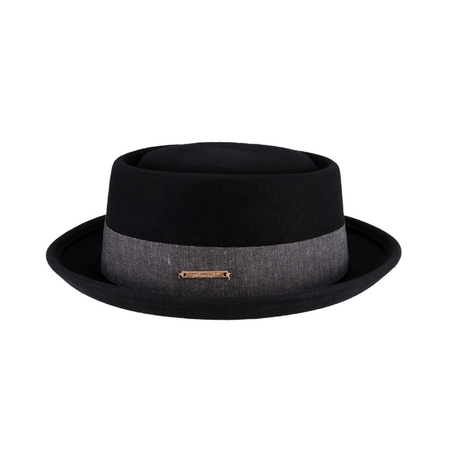 Mens Fedora Hats Wholesale Pork Pie 100 Wool Hat for Men