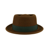 Unisex Style 100% Wool Felt Fedora Hat Short Brim Panama Hat Winter Solid Color Gentleman Jazz Fedora Hat