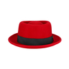 Wholesale Hot Sale Unisex Classic Wide Brim Fedora Hat With Band Round Flat Top Felt Fedora Hats for Men