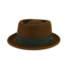 Unisex Style 100% Wool Felt Fedora Hat Short Brim Panama Hat Winter Solid Color Gentleman Jazz Fedora Hat