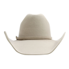 Wholesale Custom 100% Wool Unisex Western Cowboy Wide Brim Cowboy Hatwool Felt With Pure Leather Sweatband White Cowbody Hat