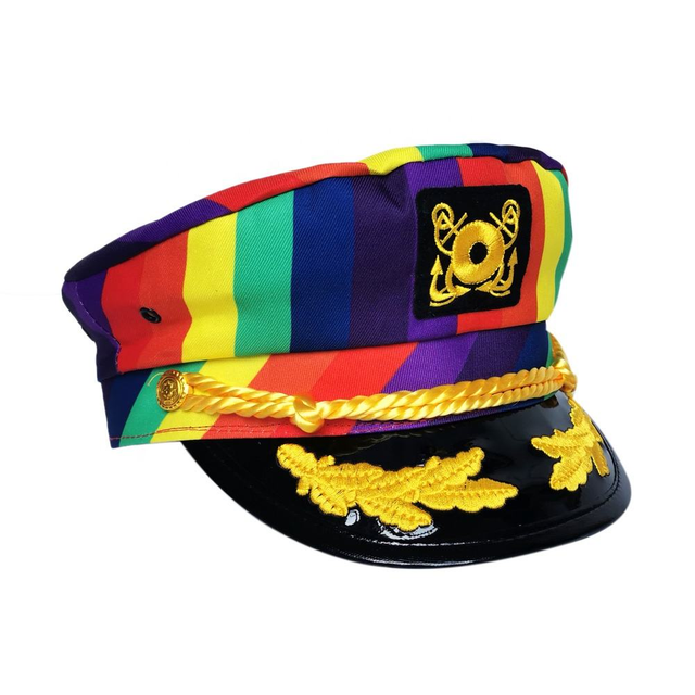 Wholesale High Quality 100% Polyester Party Captain Yacht Navy Hats