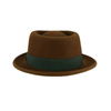 Unisex Style 100% Wool Felt Fedora Hat Short Brim Panama Hat Winter Solid Color Gentleman Jazz Fedora Hat