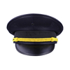 Wholesale Factory OEM Aviator Hat Black Peaked Cap for Sea Captain Uniform