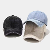 Wholesale Custom Vintage Distressed Jean Hat Frayed Baseball Cap Adjustable Unconstructed Cotton Washed Denim Dad Hat Women Men