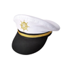 Wholesale New Gold Embroidery Fashion Captain Sailor White Hats Yacht Caps