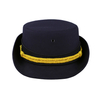 Wholesale Factory Direct Women's Uniform Caps New Style Curled Brim Hat Wide Brim Navy Cap