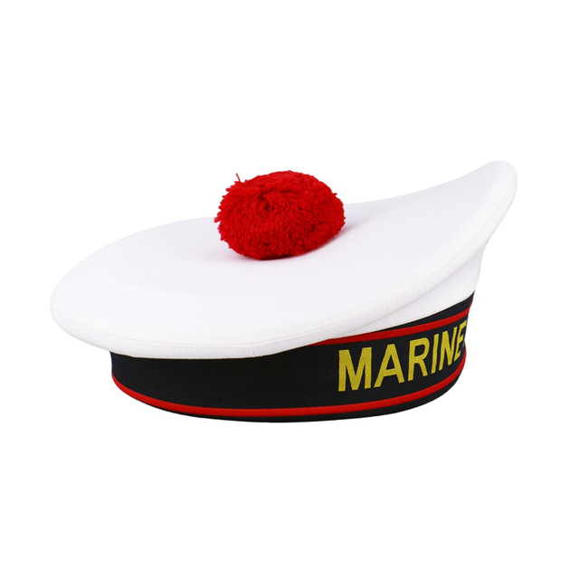 Captain Cosplay Hat - Naval Officer Peaked Cap for Anime & Movie Costume Role Play