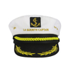 European American Captain Hat Customized Adult Children White Navy Sailor