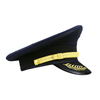European Navy Captain Hat Black Sailor Carnival Roleplay Costume Accessory