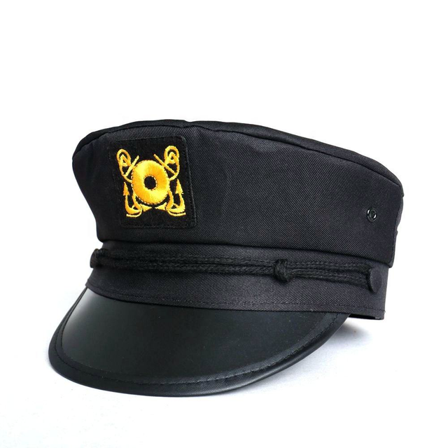 Hot Sale 100% Polyester Embroidery Adult Casual Polyester Captain Caps