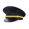 Wholesale Factory OEM Aviator Hat Black Peaked Cap for Sea Captain Uniform