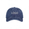 Wholesale Unisex 6 Panel Blank Embroidery Logo Cotton Washing Distressed Vintage Custom Baseball Trucker Hat Cap
