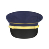 Factory Customized Polyester Peaked Cap Blue Captain Caps Embroidery Logo