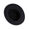 Hot Sale New British Style Vintage Unisex Flat Hat High-Grade Round Wool Flat Top Hat Big Brim Trilby Fedora Hat