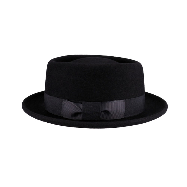Warm Short Brim Fedora Autumn Winter British Retro Wool Hat Wholesale