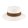 Women's Retro Flat-Brimmed Hat - Colorful Flat-Top Summer Sunshade for Beach Travel & Cycling