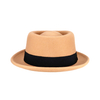 Popular Diamond Pork Pie Hat Wholesale Short Brim Fedora Casual Formal